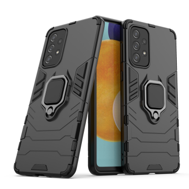 Samsung Galaxy A73 Dėklas Ring Armor tough hybrid juodas 2