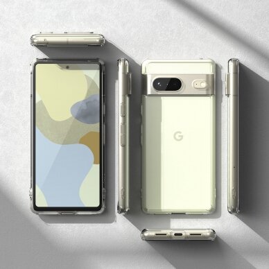 Dėklas Ringke Fusion case for Google Pixel 7 Skaidrus (Kopija) 8