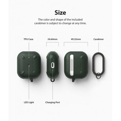 Akcija! Dėklas Ringke Onyx AirPods 3 Juodas (EC52336RS) 1