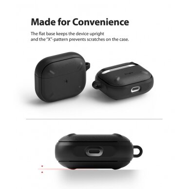 Akcija! Dėklas Ringke Onyx AirPods 3 Juodas (EC52336RS) 10