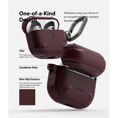 Akcija! Dėklas Ringke Onyx AirPods 3 Juodas (EC52336RS) 6