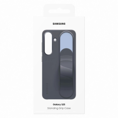 Dėklas Samsung Galaxy S25 Standing Grip Juodas 4