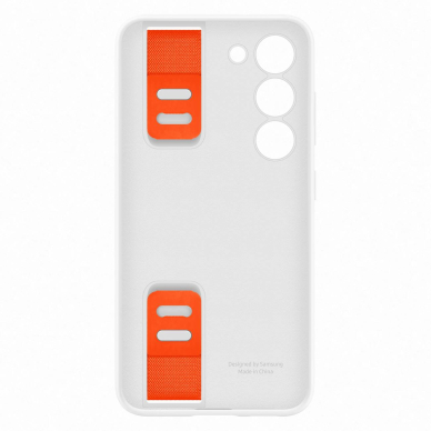 Dėklas Samsung Silicone Grip Samsung Galaxy S23 Baltas (EF-GS911TWEGWW) 5