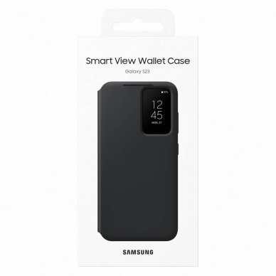 Samsung Galaxy S23 Dėklas Samsung Smart View Wallet  Juodas (EF-ZS911CBEGWW) 4