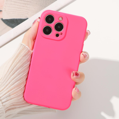 Dėklas Silicone case for iPhone 14 Plus melsvas 10