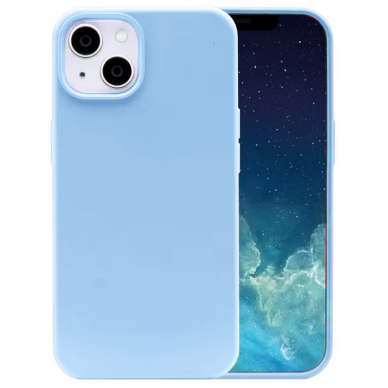 Dėklas Silicone case for iPhone 14 Plus melsvas