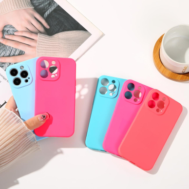 Dėklas Silicone case for iPhone 14 Plus Žalias 9