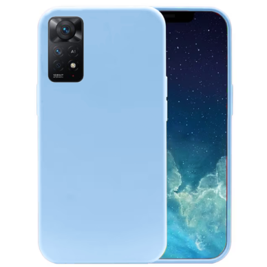 Dėklas Silicone Xiaomi Redmi Note 11 / Note 11S melsvas