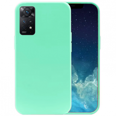 Dėklas Silicone Xiaomi Redmi Note 11 / Note 11S mėtinis