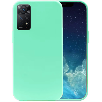 Dėklas Silicone Xiaomi Redmi Note 11 Pro 5G / 11 Pro / 11E Pro mėtinis