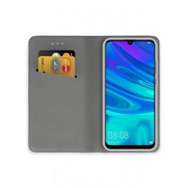 Dėklas Smart Magnet Huawei P Smart 2019/Honor 10 Lite Tamsiai Mėlynas  DZWT2129 2