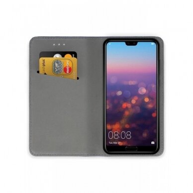 Dėklas Smart Magnet Huawei P20 Juodas  DZWT2129 2