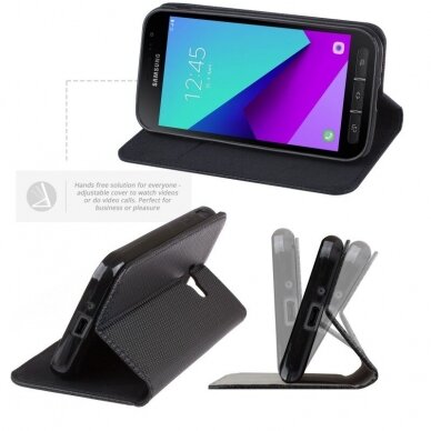 Dėklas Smart Magnet Samsung G390 Xcover 4 Juodas  3