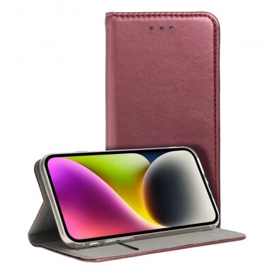 Dėklas Smart Magnetic Samsung Galaxy A34 5G bordo