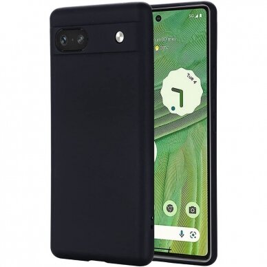 Dėklas Soft Case Google Pixel 7a Juodas