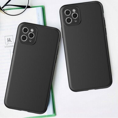 Dėklas Soft Case Vivo Y16 / Vivo Y02s thin silicone cover Juodas 4