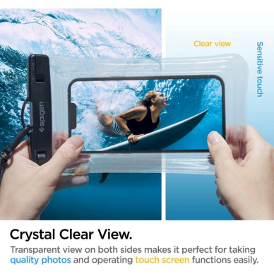 Dėklas Spigen A610 UNIVERSAL WATERPROOF FLOAT CASE CRYSTAL CLEAR 6