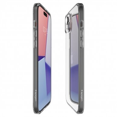 Dėklas Spigen Air Skin Hybrid, crystal clear - iPhone 15 Plus 5