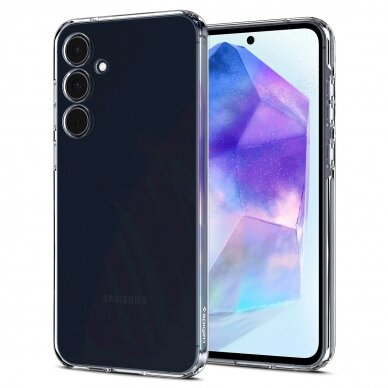 Dėklas Spigen Crystal Flex case for Samsung Galaxy A55 - Permatomas