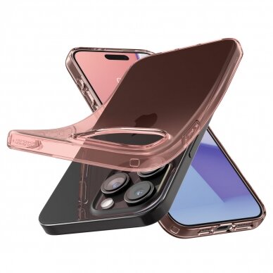 Dėklas Spigen Crystal Flex, rose crystal - iPhone 15 Pro Max 4