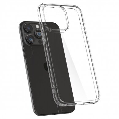 Dėklas Spigen CRYSTAL HYBRID IPHONE 15 PRO - Permatomas 4