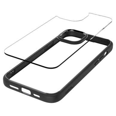 Dėklas Spigen Crystal Hybrid, matte Juodas - iPhone 15 Plus 2