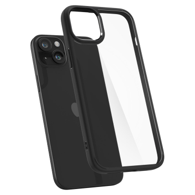 Dėklas Spigen Crystal Hybrid, matte Juodas - iPhone 15 Plus 5