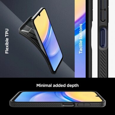 Dėklas Spigen Liquid Air case for Samsung Galaxy A15 4G / 5G - Juodas 15