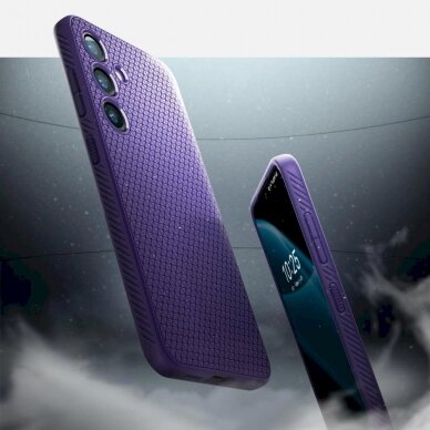 Dėklas Spigen Liquid Air case for Samsung Galaxy S24 - Violetinis 11