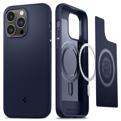 Dėklas Spigen MAG ARMOR IPHONE 14 PRO MAX Tamsiai mėlynas