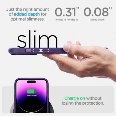 Dėklas Spigen MAG ARMOR IPHONE 14 PRO MAX Violetinis 14