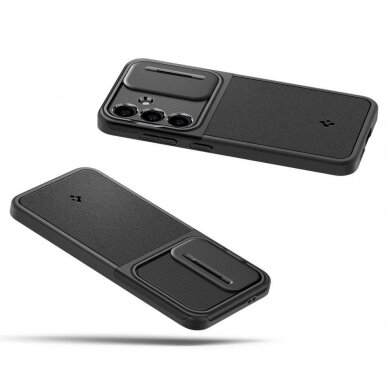 Dėklas Spigen Optik Armor case for Samsung Galaxy S24 - Juodas 10