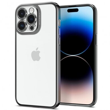 Dėklas Spigen OPTIK CRYSTAL IPHONE 14 PRO Pilkas