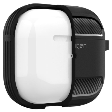 DĖKLAS SPIGEN RUGGED ARMOR APPLE AIRPODS 3 MATTE JUODAS 5