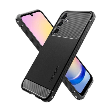 Dėklas Spigen Rugged Armor case for Samsung Galaxy A25 5G - Matinis Juodas 4