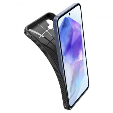 Dėklas Spigen Rugged Armor case for Samsung Galaxy A55 5G - Juodas 6