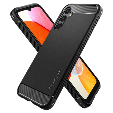 Dėklas Spigen RUGGED ARMOR GALAXY A14 4G Juodas 5