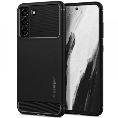 DĖKLAS SPIGEN RUGGED ARMOR GALAXY S21 FE MATTE JUODAS