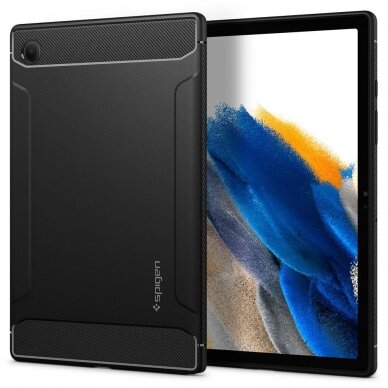 DĖKLAS SPIGEN RUGGED ARMOR GALAXY TAB A8 10.5 X200 / X205 JUODAS