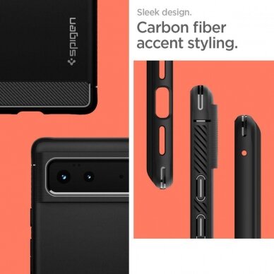 Dėklas SPIGEN RUGGED ARMOR GOOGLE PIXEL 6 Juodas  12