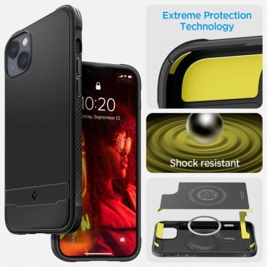 Dėklas Spigen RUGGED ARMOR IPHONE 14 Juodas 3