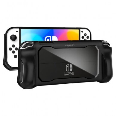 Dėklas SPIGEN RUGGED ARMOR NINTENDO SWITCH OLED MATTE Juodas 7