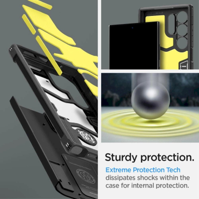 Dėklas Spigen Tough Armor case for Samsung Galaxy S24 Ultra - Juodas 11