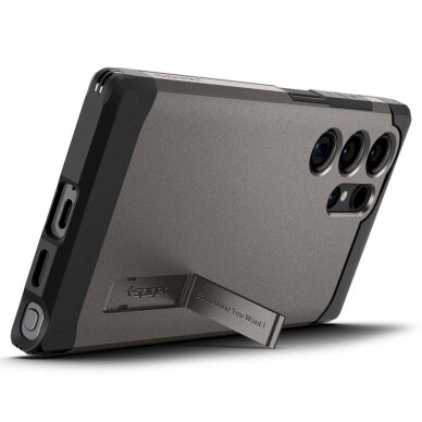 Dėklas Spigen Tough Armor case for Samsung Galaxy S24 Ultra  - Juodas 6