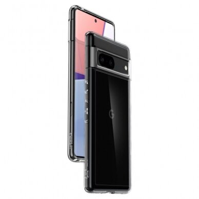 Dėklas Spigen Ultra Hybrid case for Google Pixel 7 Skaidrus 7