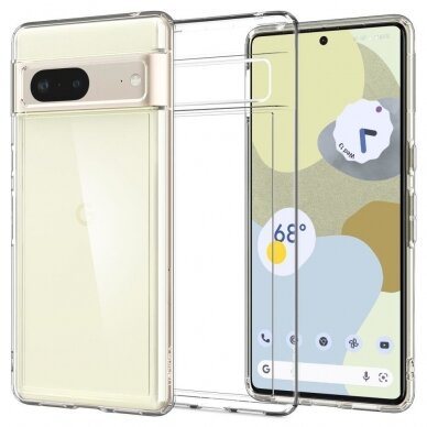 Dėklas Spigen Ultra Hybrid case for Google Pixel 7 Skaidrus