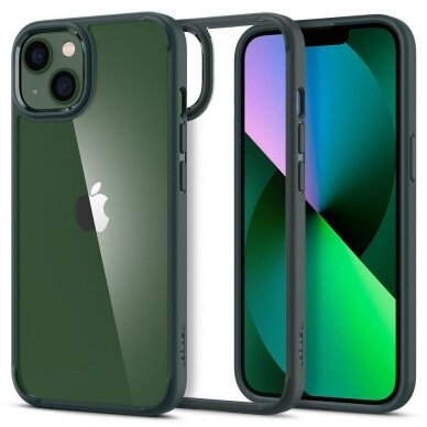 Dėklas Spigen ULTRA HYBRID IPHONE 13 Žalias