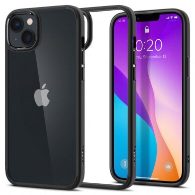 Dėklas Spigen ULTRA HYBRID IPHONE 14 Juodas