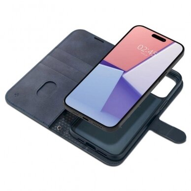 Dėklas Spigen WALLET &quot;S&quot; PRO IPHONE 15 PRO Mėlynas 5