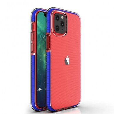 Dėklas Spring Case TPU iPhone 13 mini Mėlynais kraštais